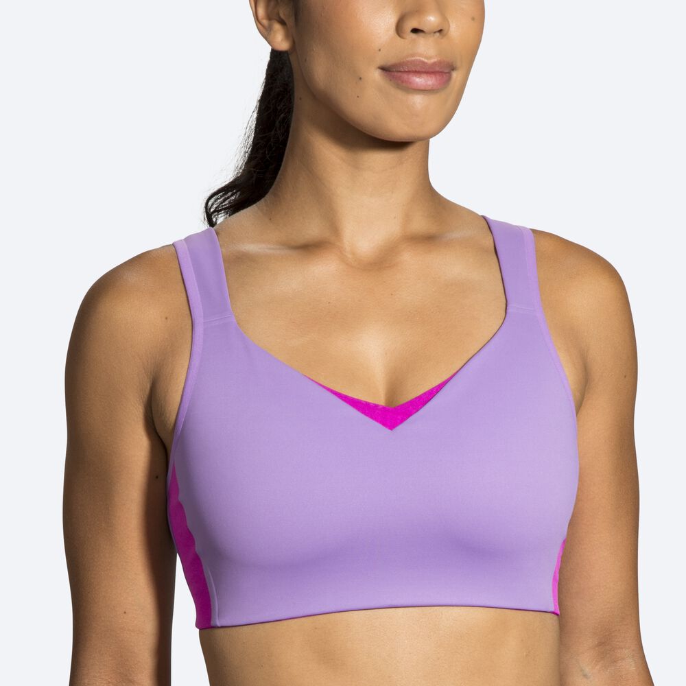 Sujetadores Deportivos Brooks Drive Convertible Run Bra Mujer Moradas | CR67108