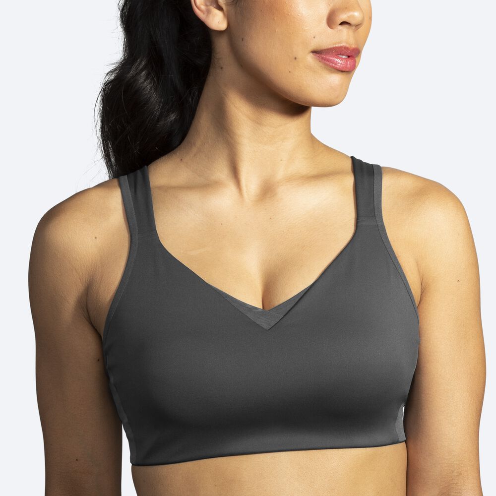 Sujetadores Deportivos Brooks Drive Convertible Run Bra Mujer Gris | CR97605