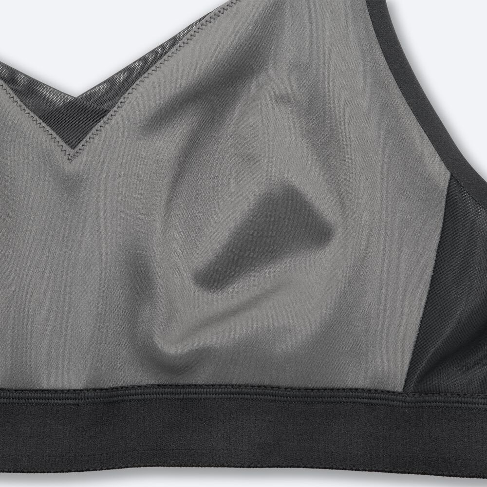 Sujetadores Deportivos Brooks Drive Convertible Run Bra Mujer Gris | CR97605