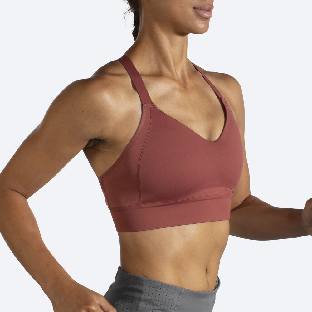 Sujetadores Deportivos Brooks Drive Interlace Run Bra Mujer Terracotta | CR12076