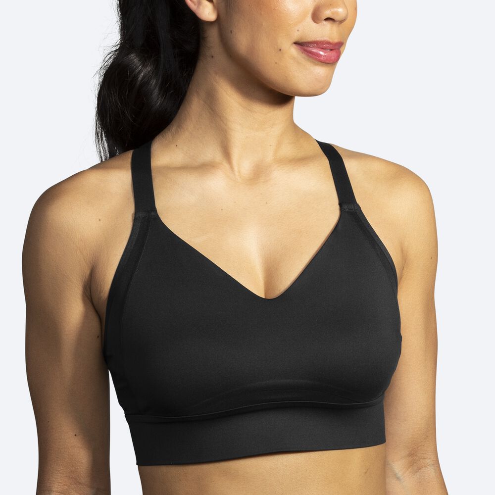 Sujetadores Deportivos Brooks Drive Interlace Run Bra Mujer Negras | CR14680