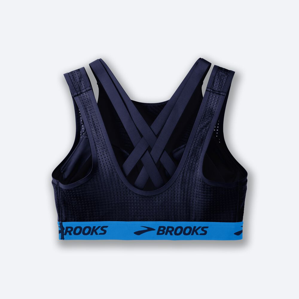 Sujetadores Deportivos Brooks Drive Mesh Run Bra Mujer Azul Marino/Azules | CR13524