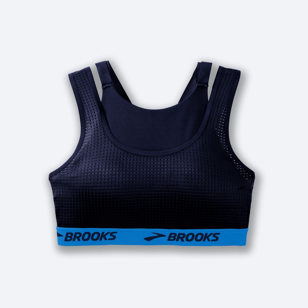 Sujetadores Deportivos Brooks Drive Mesh Run Bra Mujer Azul Marino/Azules | CR13524