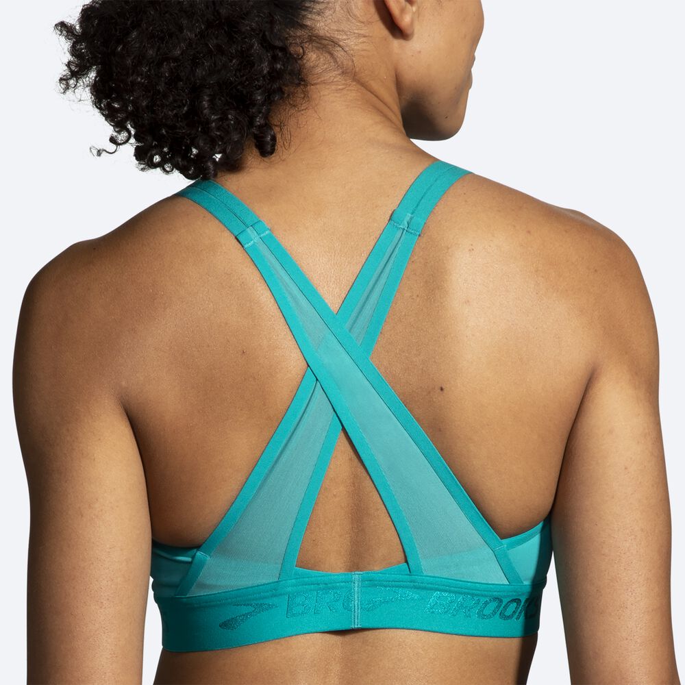 Sujetadores Deportivos Brooks Drive Plunge Run Bra 2.0 Mujer Verde | CR37609