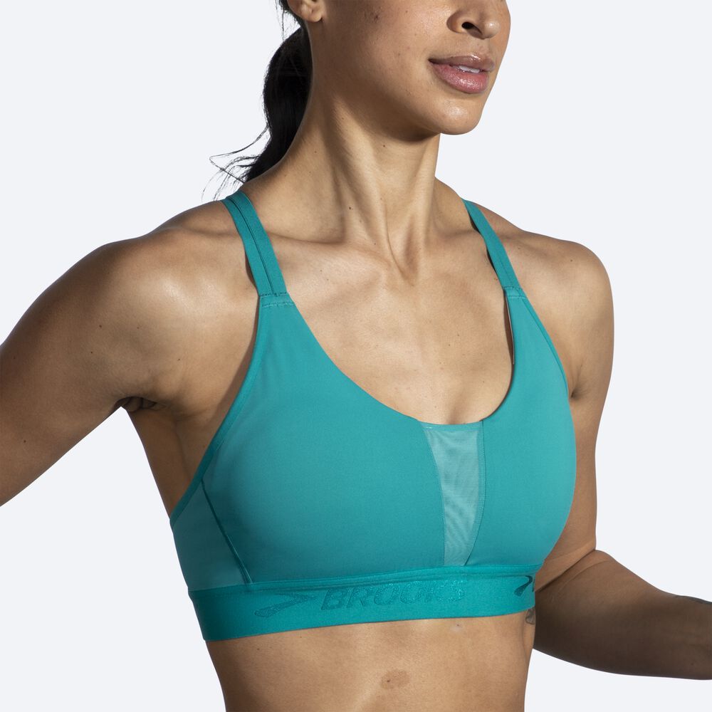 Sujetadores Deportivos Brooks Drive Plunge Run Bra 2.0 Mujer Verde | CR37609