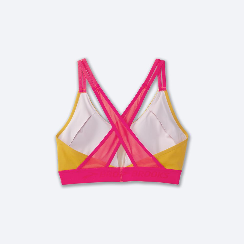 Sujetadores Deportivos Brooks Drive Plunge Run Bra 2.0 Mujer Naranjas/Rosas | CR46782