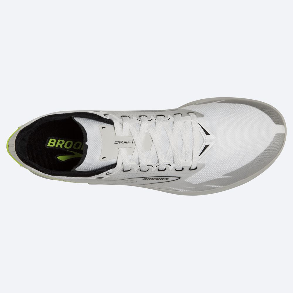 Zapatillas Carreras Brooks Draft XC Spikeless Hombre Blancas/Negras | CR81273