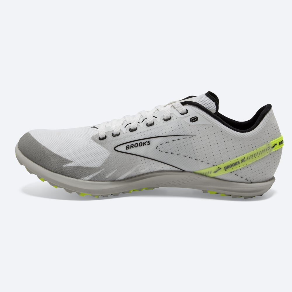 Zapatillas Carreras Brooks Draft XC Spikeless Hombre Blancas/Negras | CR81273