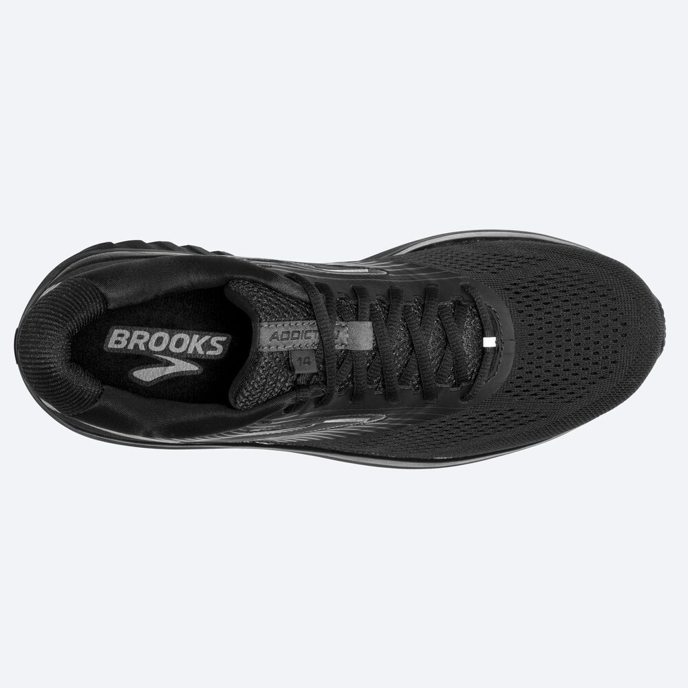 Zapatillas Running Brooks Addiction 14 Hombre Negras/Gris/Negras | CR32618