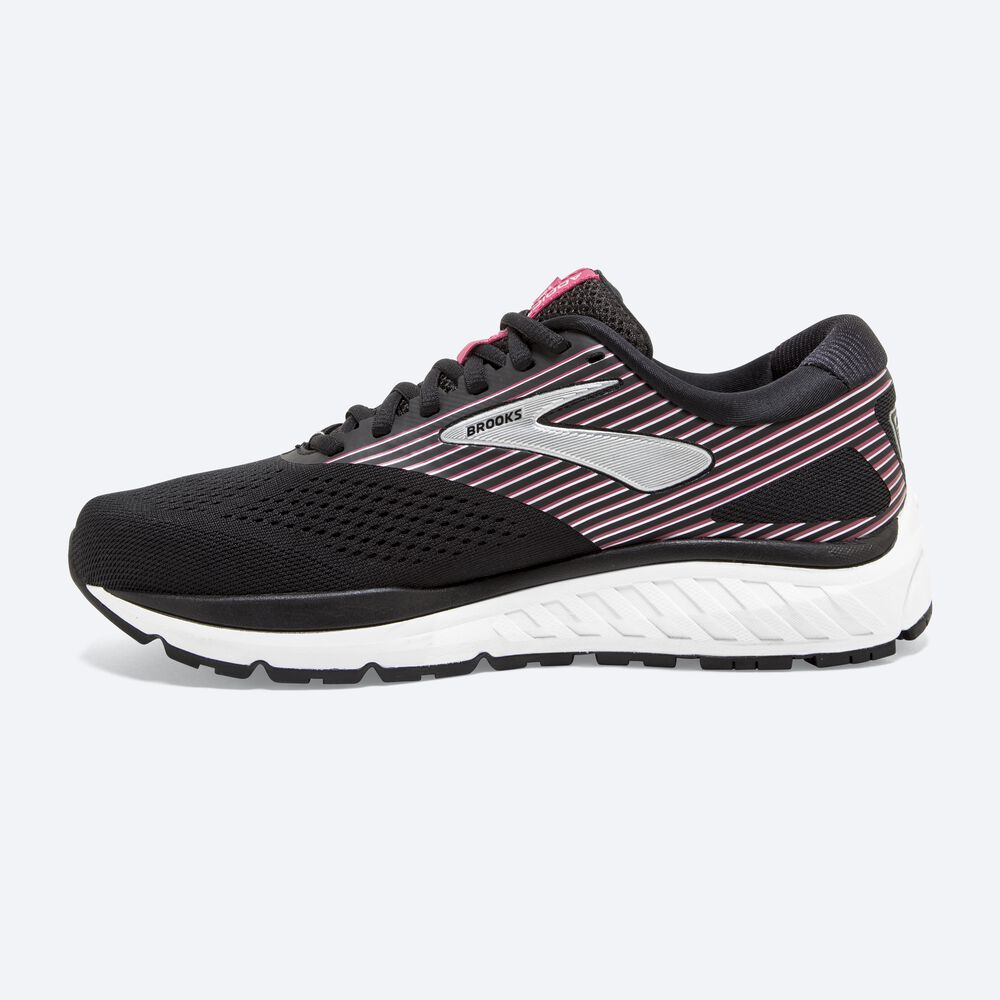 Zapatillas Running Brooks Addiction 14 Mujer Negras/Rosas/Plateadas | CR89715