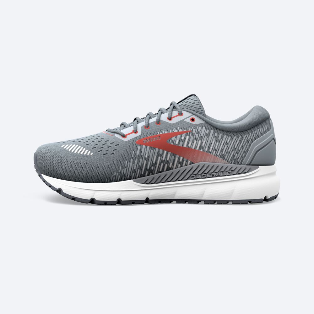 Zapatillas Running Brooks Addiction GTS 15 Hombre Gris/Rojas | CR21386