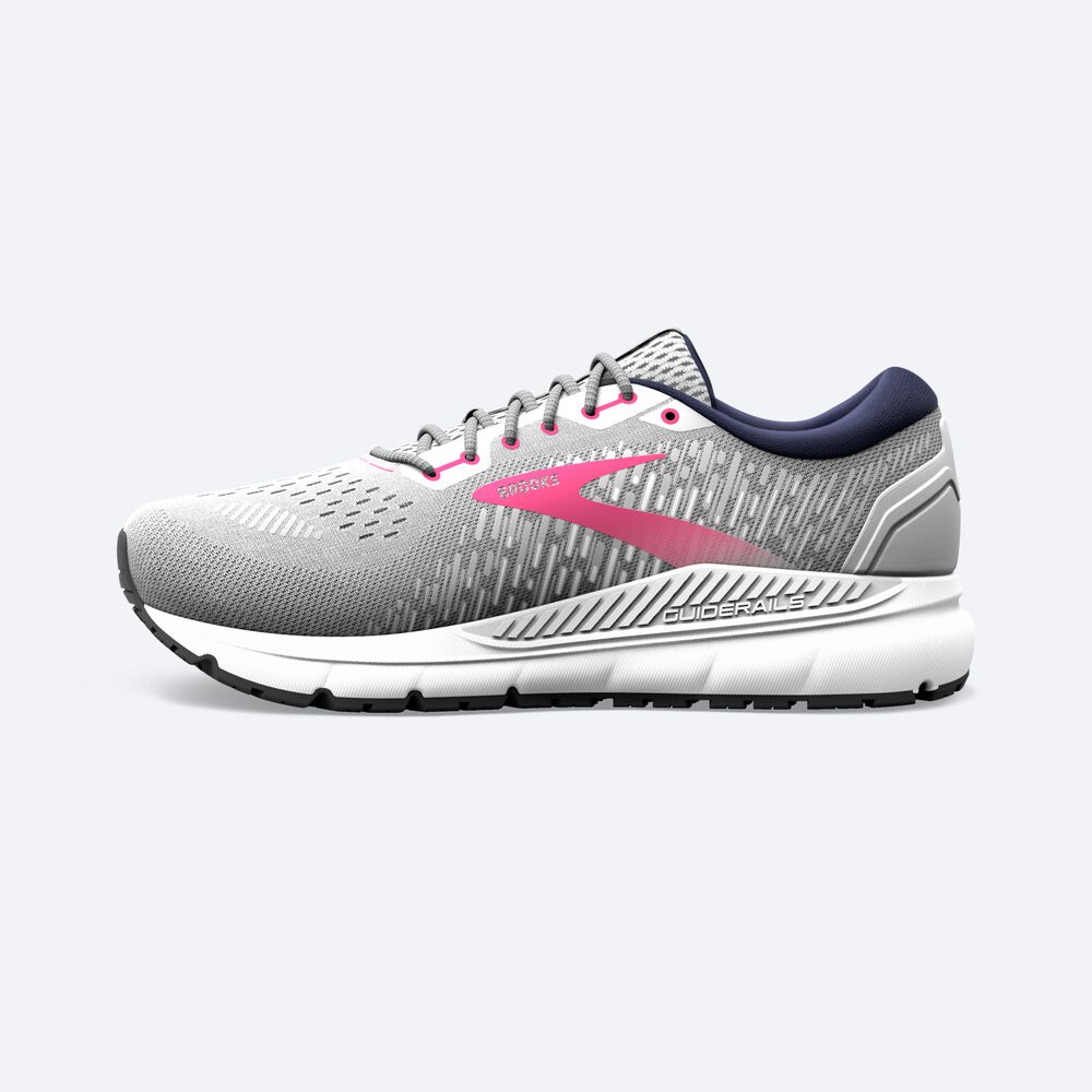 Zapatillas Running Brooks Addiction GTS 15 Mujer Gris/Azul Marino/Rosas | CR32485