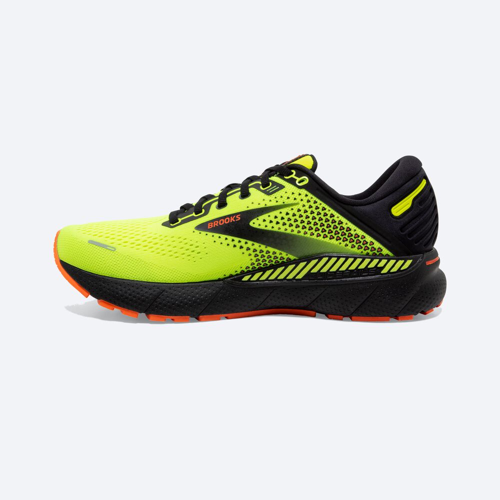 Zapatillas Running Brooks Adrenaline GTS 22 Hombre Amarillo/Negras | CR02187