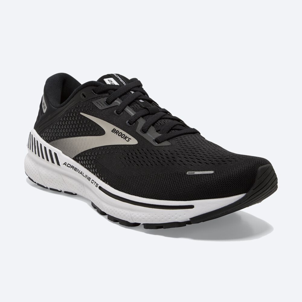 Zapatillas Running Brooks Adrenaline GTS 22 Hombre Negras/Plateadas/Gris Oscuro | CR04796