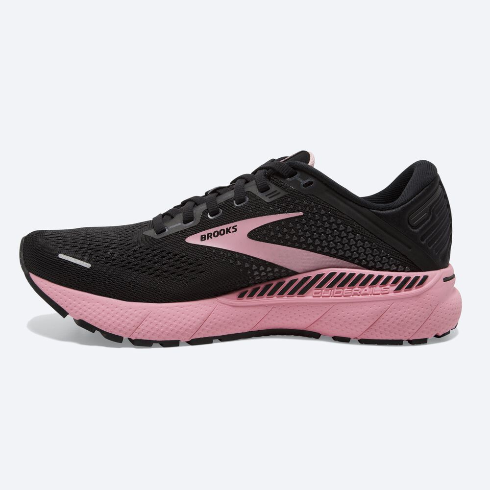 Zapatillas Running Brooks Adrenaline GTS 22 Mujer Negras/Plateadas | CR04923