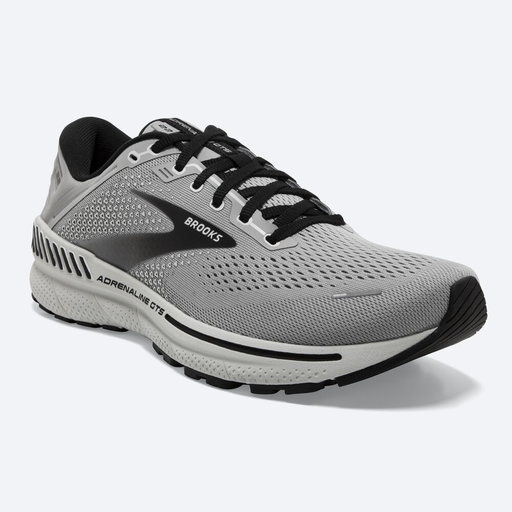 Zapatillas Running Brooks Adrenaline GTS 22 Hombre Gris/Negras | CR18207