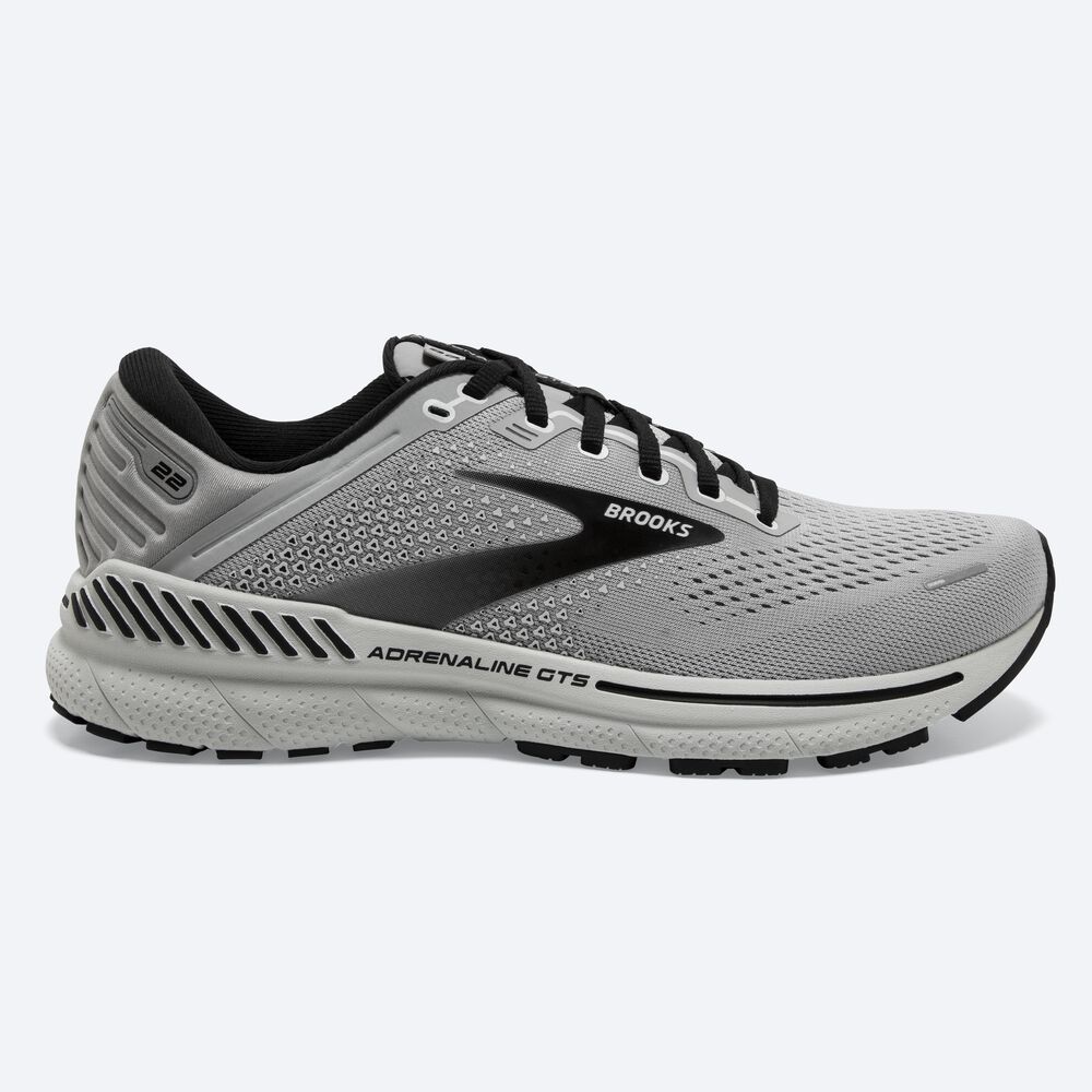 Zapatillas Running Brooks Adrenaline GTS 22 Hombre Gris/Negras | CR18207