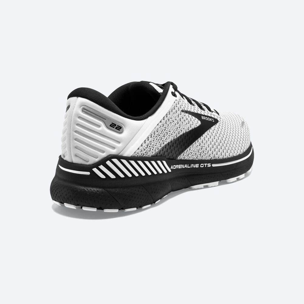 Zapatillas Running Brooks Adrenaline GTS 22 Hombre Blancas/Gris/Negras | CR28734