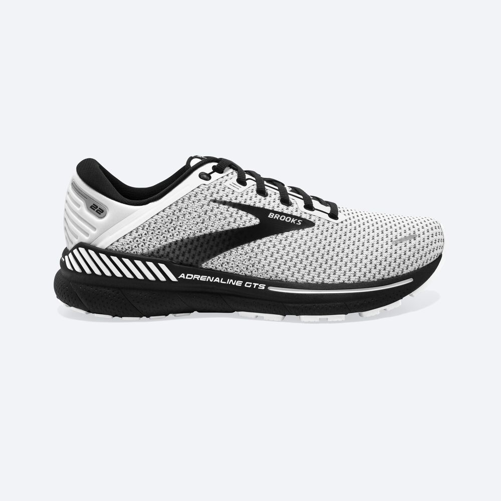 Zapatillas Running Brooks Adrenaline GTS 22 Hombre Blancas/Gris/Negras | CR28734