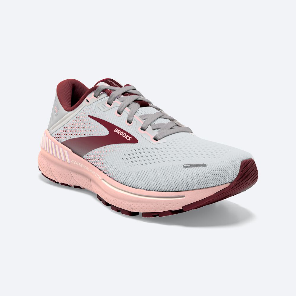 Zapatillas Running Brooks Adrenaline GTS 22 Mujer Gris/Rosas/Marrones | CR42096