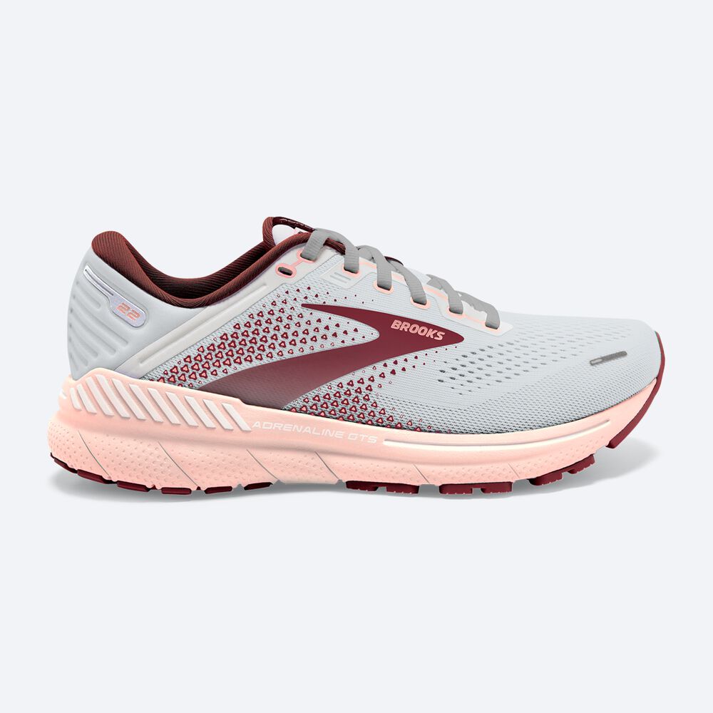 Zapatillas Running Brooks Adrenaline GTS 22 Mujer Gris/Rosas/Marrones | CR42096