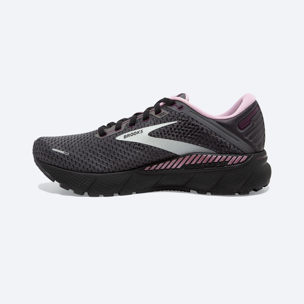 Zapatillas Running Brooks Adrenaline GTS 22 Mujer Negras/Verde Claro | CR53129