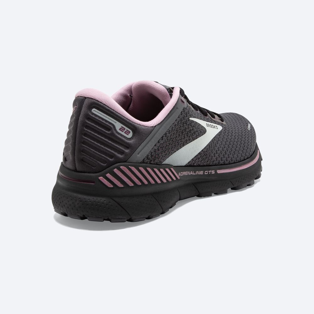 Zapatillas Running Brooks Adrenaline GTS 22 Mujer Negras/Verde Claro | CR53129