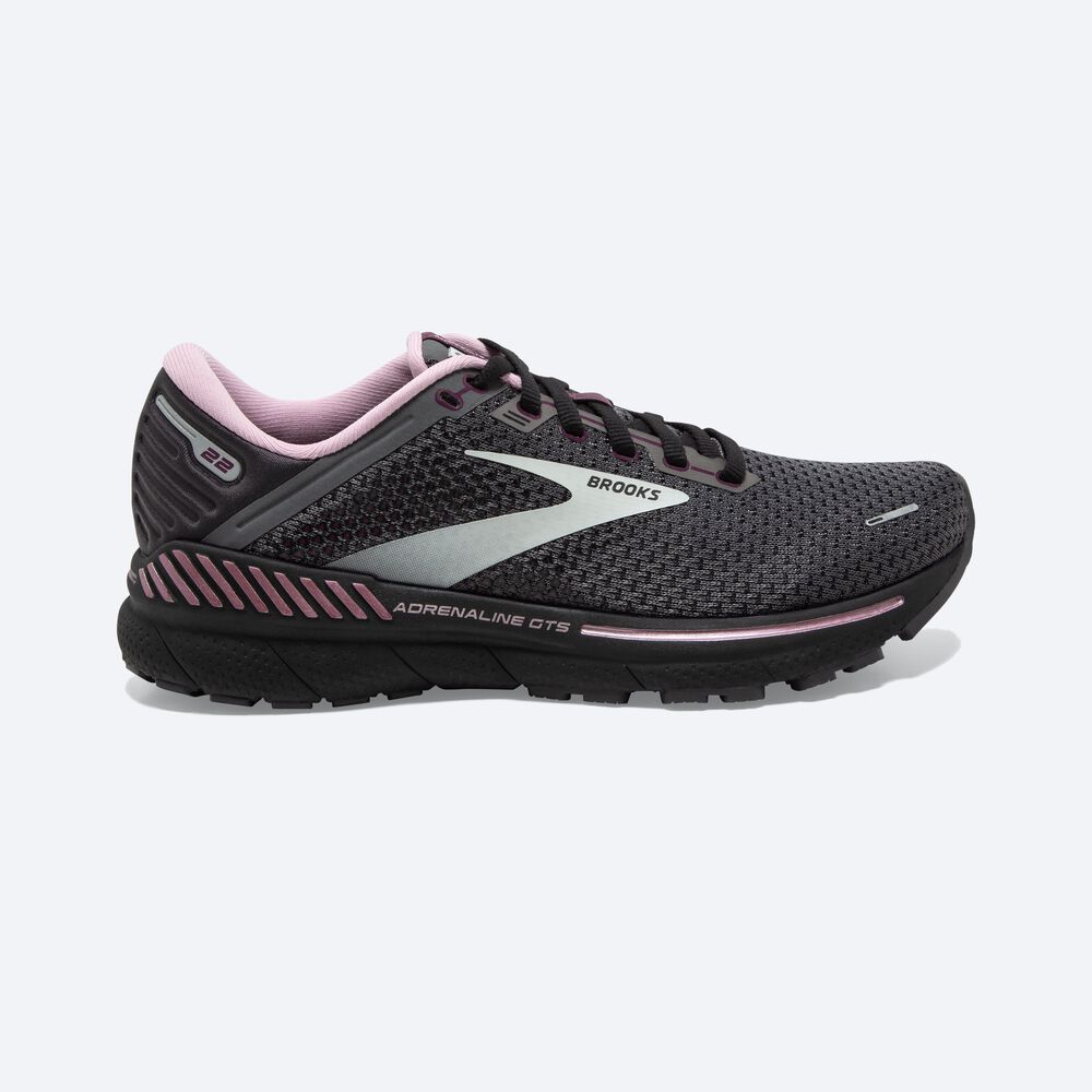 Zapatillas Running Brooks Adrenaline GTS 22 Mujer Negras/Verde Claro | CR53129