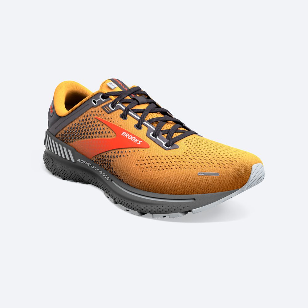 Zapatillas Running Brooks Adrenaline GTS 22 Hombre Naranjas | CR64907