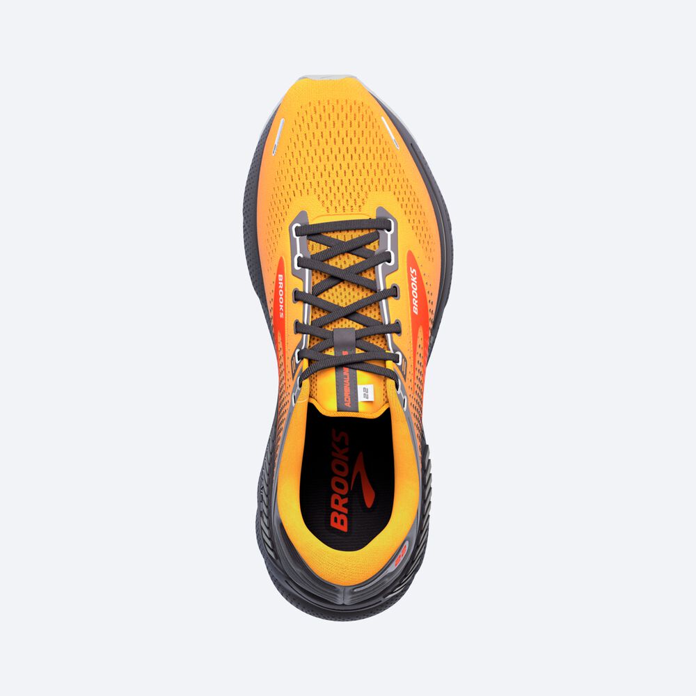 Zapatillas Running Brooks Adrenaline GTS 22 Hombre Naranjas | CR64907