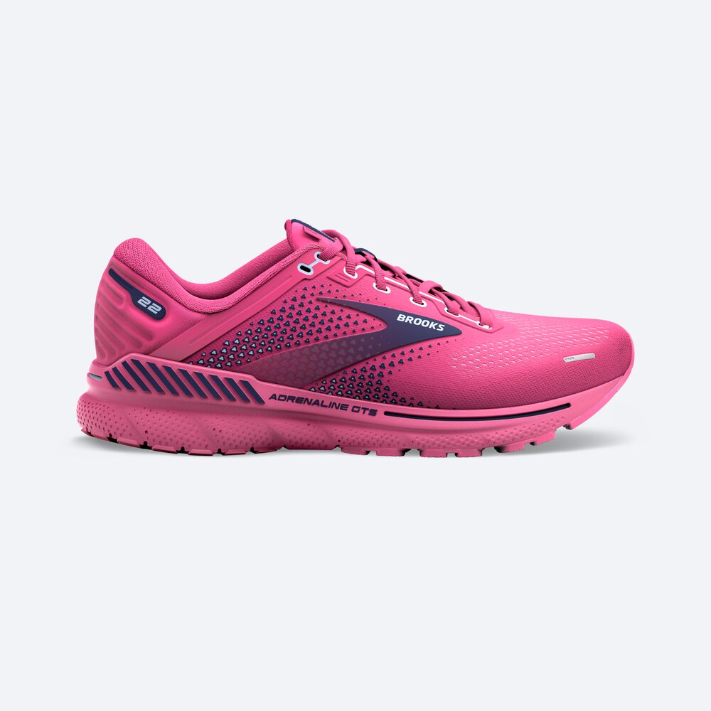 Zapatillas Running Brooks Adrenaline GTS 22 Mujer Rosas/Azul Marino/Azules | CR68715