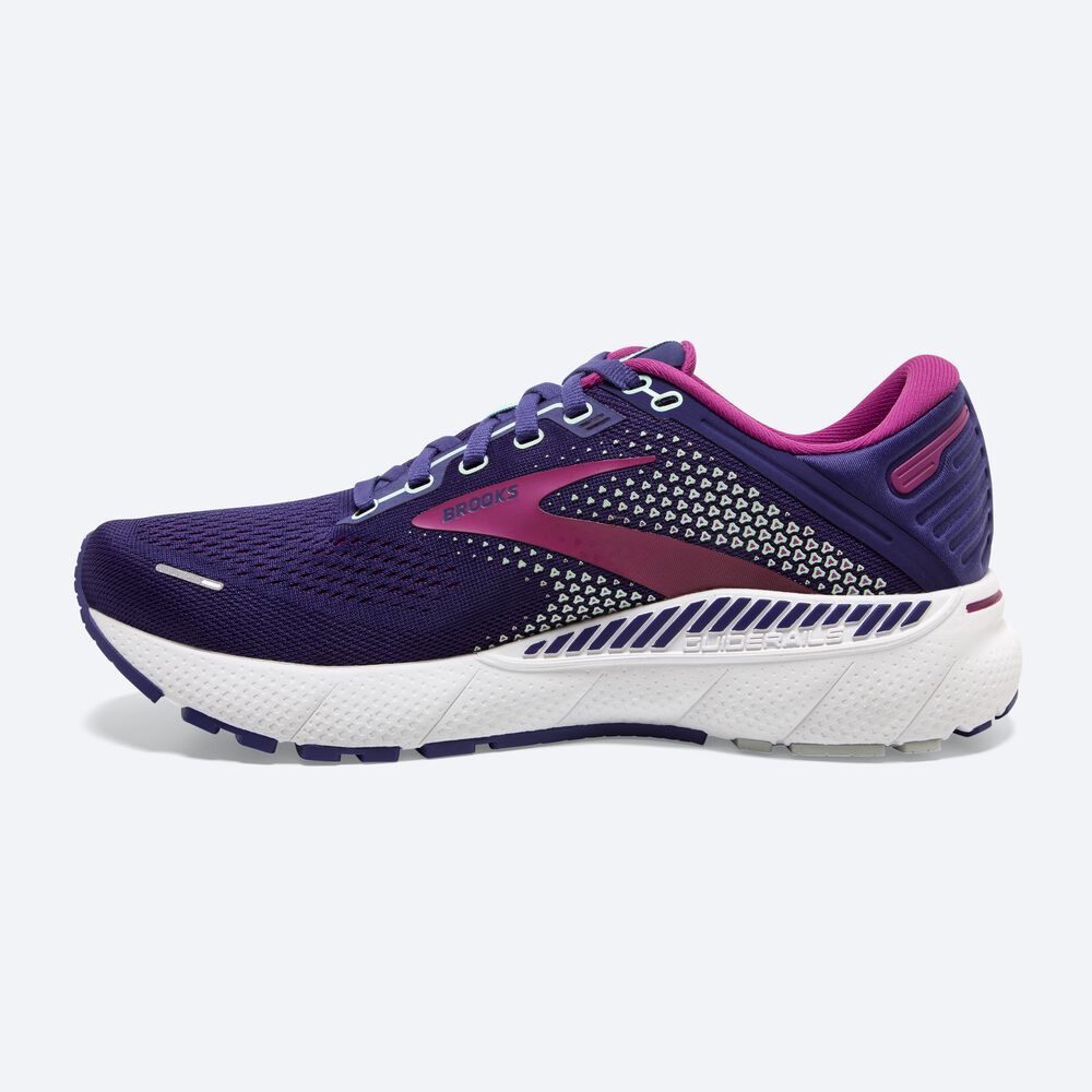 Zapatillas Running Brooks Adrenaline GTS 22 Mujer Azul Marino/Verde/Rosas | CR72450