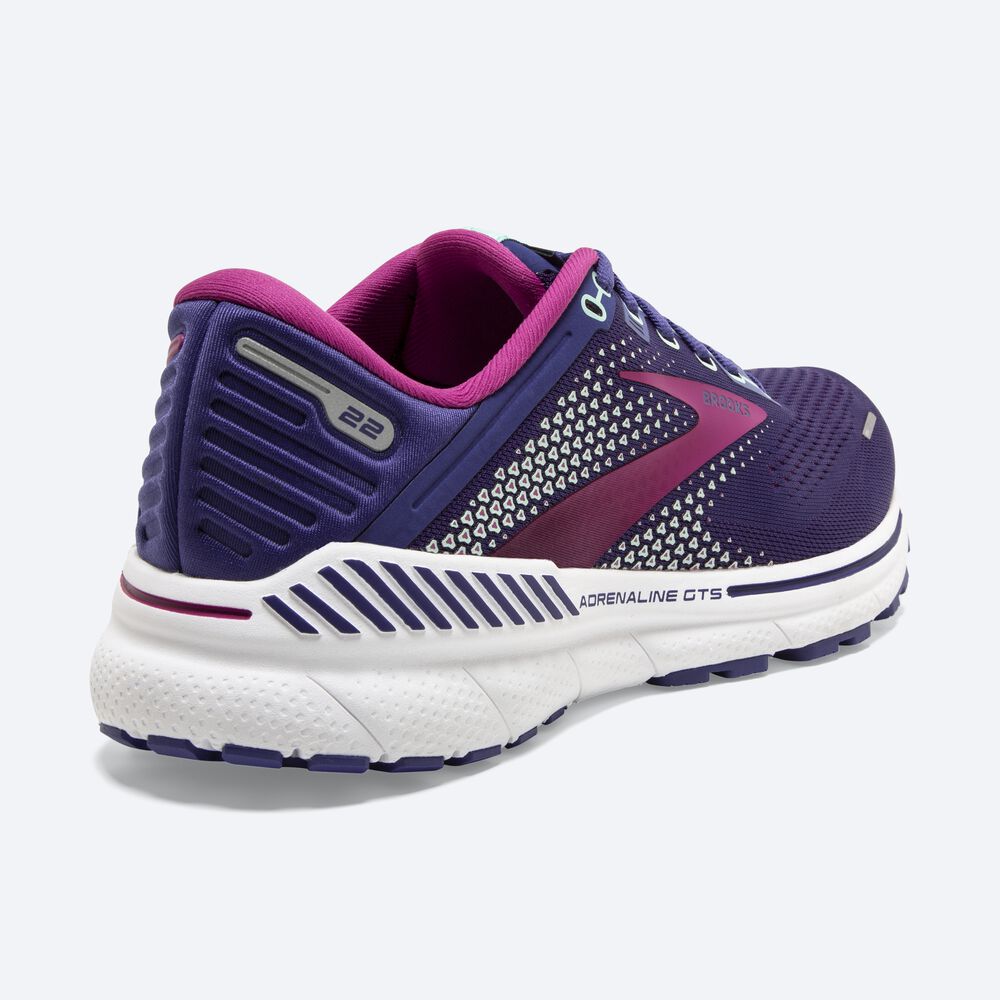 Zapatillas Running Brooks Adrenaline GTS 22 Mujer Azul Marino/Verde/Rosas | CR72450