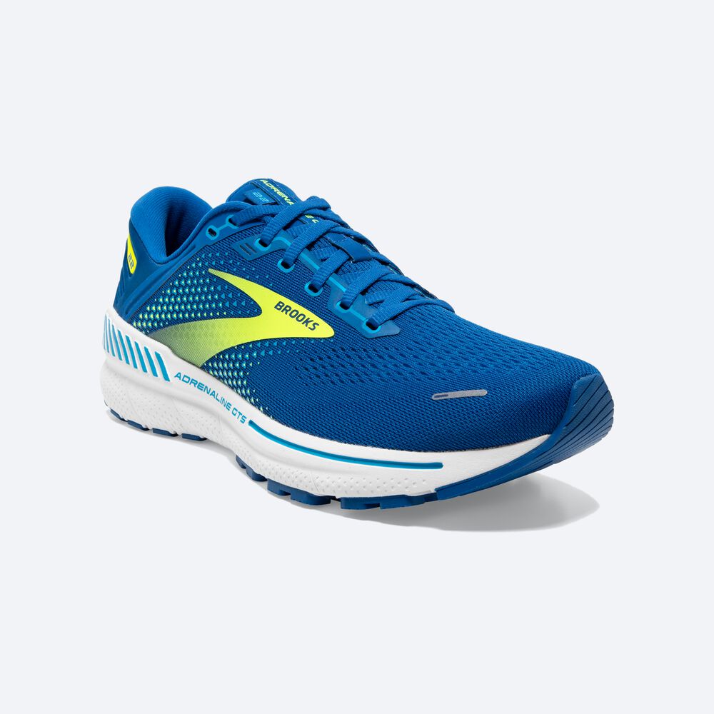 Zapatillas Running Brooks Adrenaline GTS 22 Hombre Azules/Blancas | CR74580