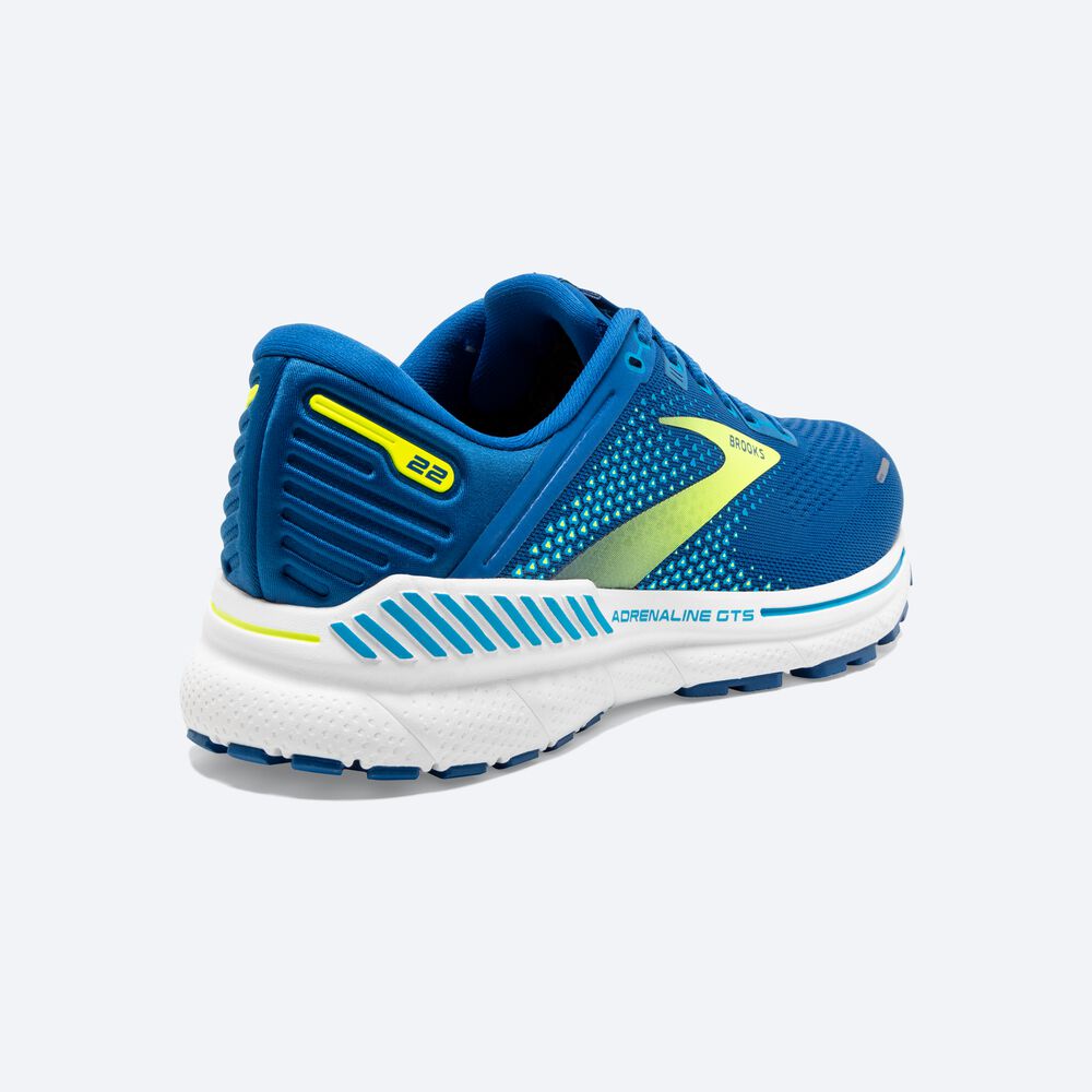 Zapatillas Running Brooks Adrenaline GTS 22 Hombre Azules/Blancas | CR74580