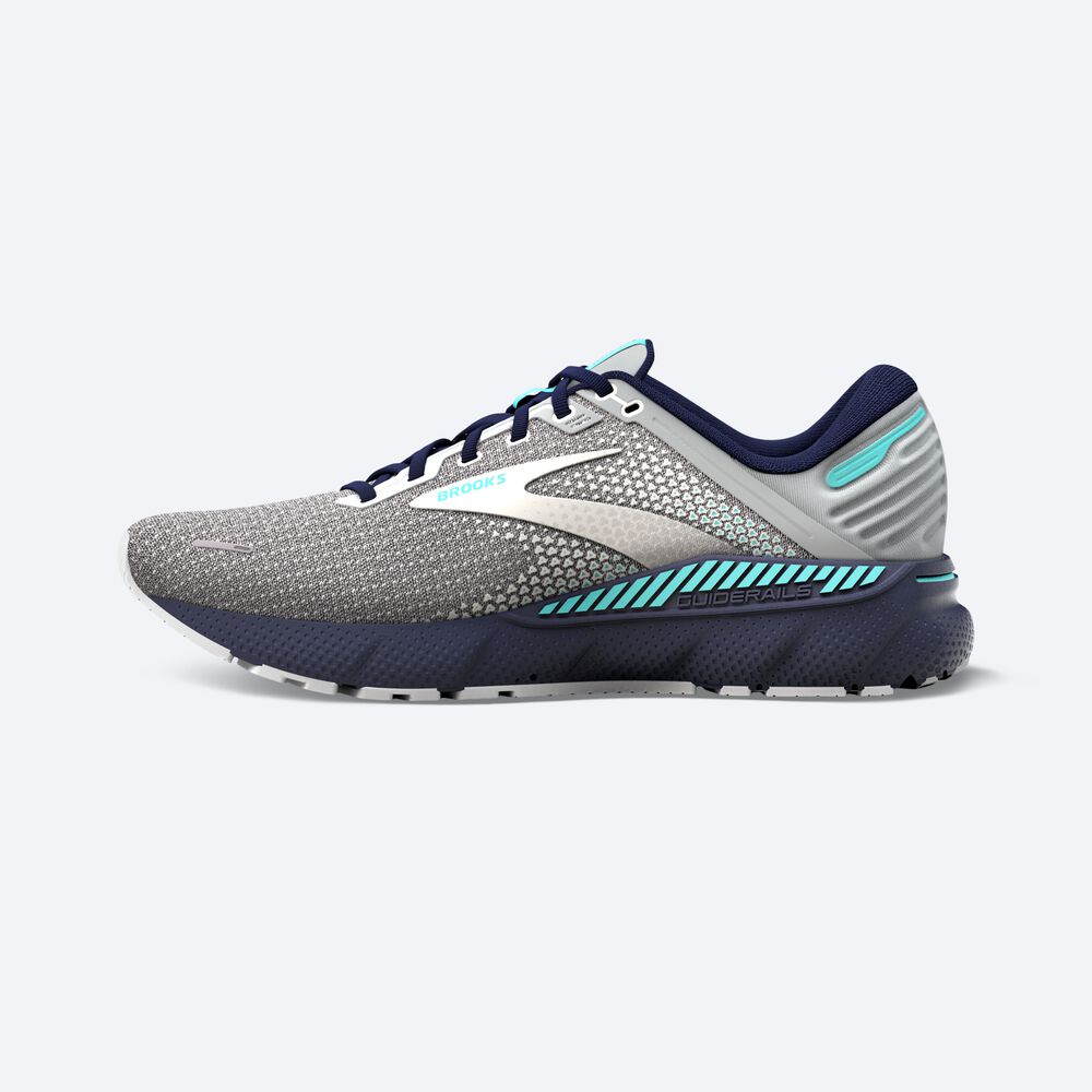 Zapatillas Running Brooks Adrenaline GTS 22 Mujer Gris/Azul Marino | CR82149