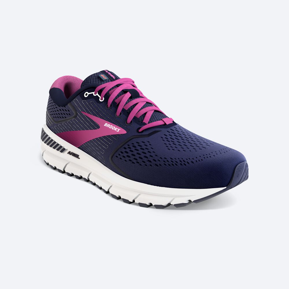 Zapatillas Running Brooks Ariel '20 Mujer Azul Marino/Blancas | CR65813