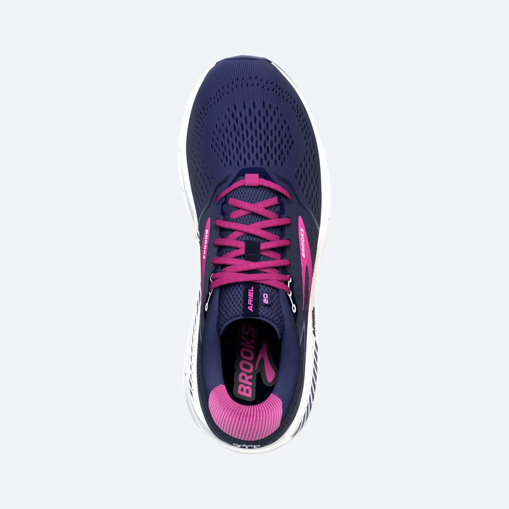 Zapatillas Running Brooks Ariel '20 Mujer Azul Marino/Blancas | CR65813