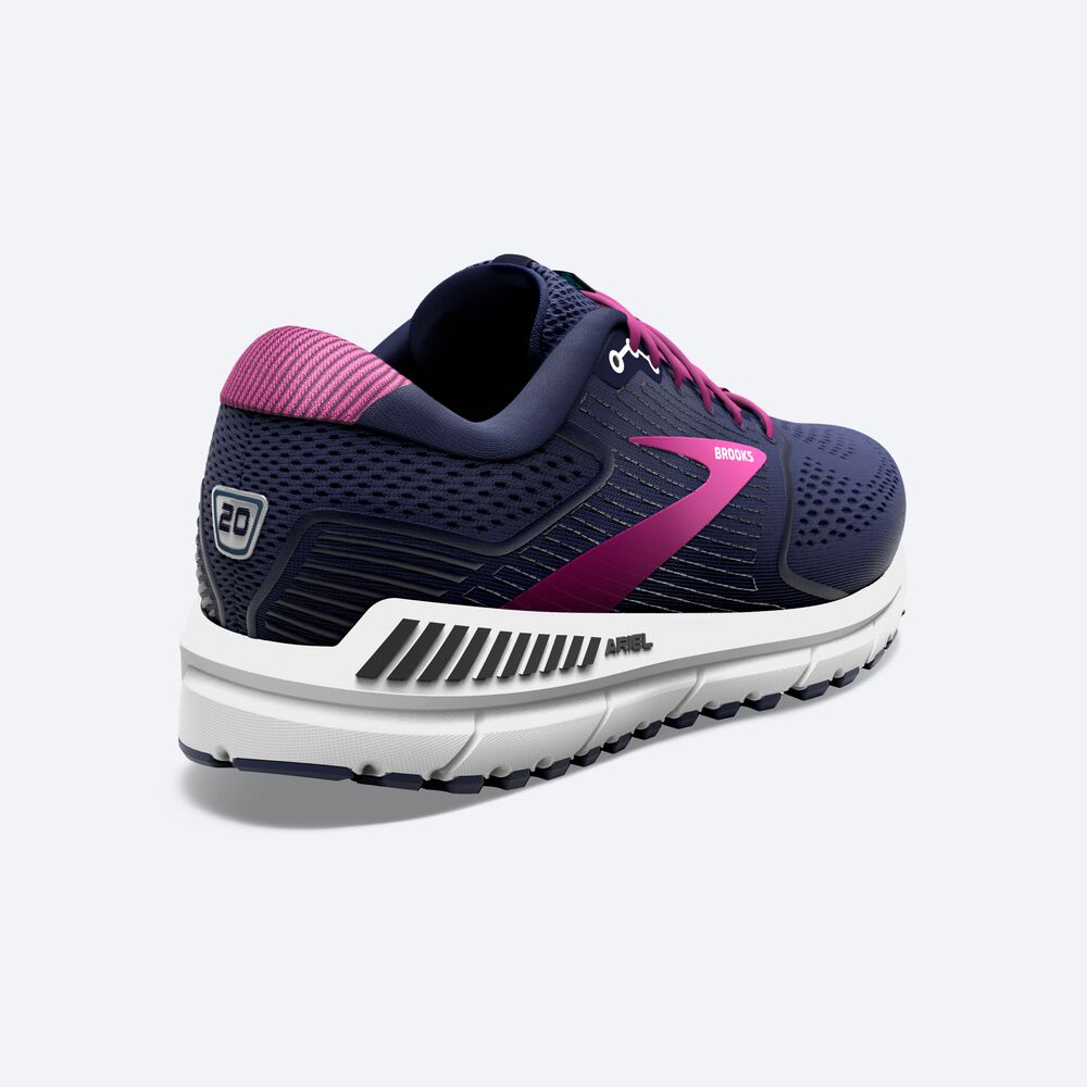 Zapatillas Running Brooks Ariel '20 Mujer Azul Marino/Blancas | CR65813