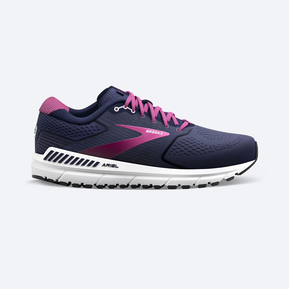 Zapatillas Running Brooks Ariel \'20 Mujer Azul Marino/Blancas | CR65813