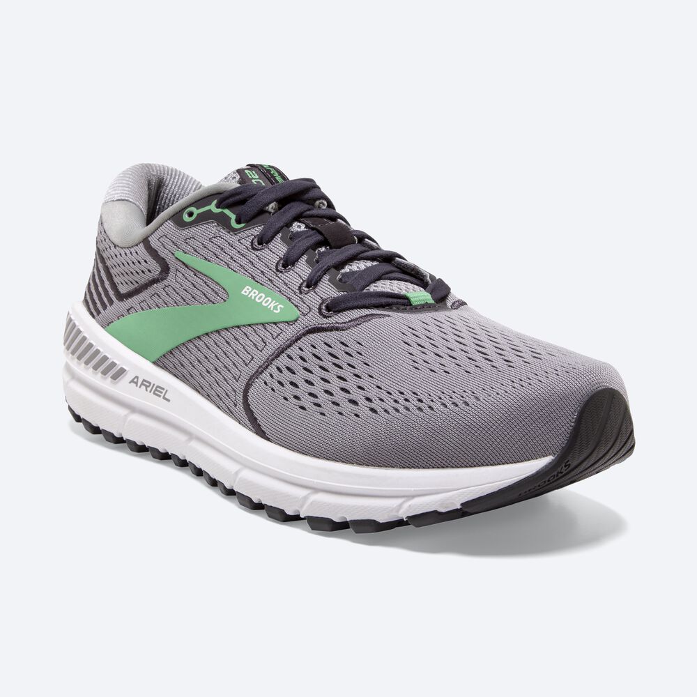 Zapatillas Running Brooks Ariel '20 Mujer Gris/Negras/Verde | CR85963