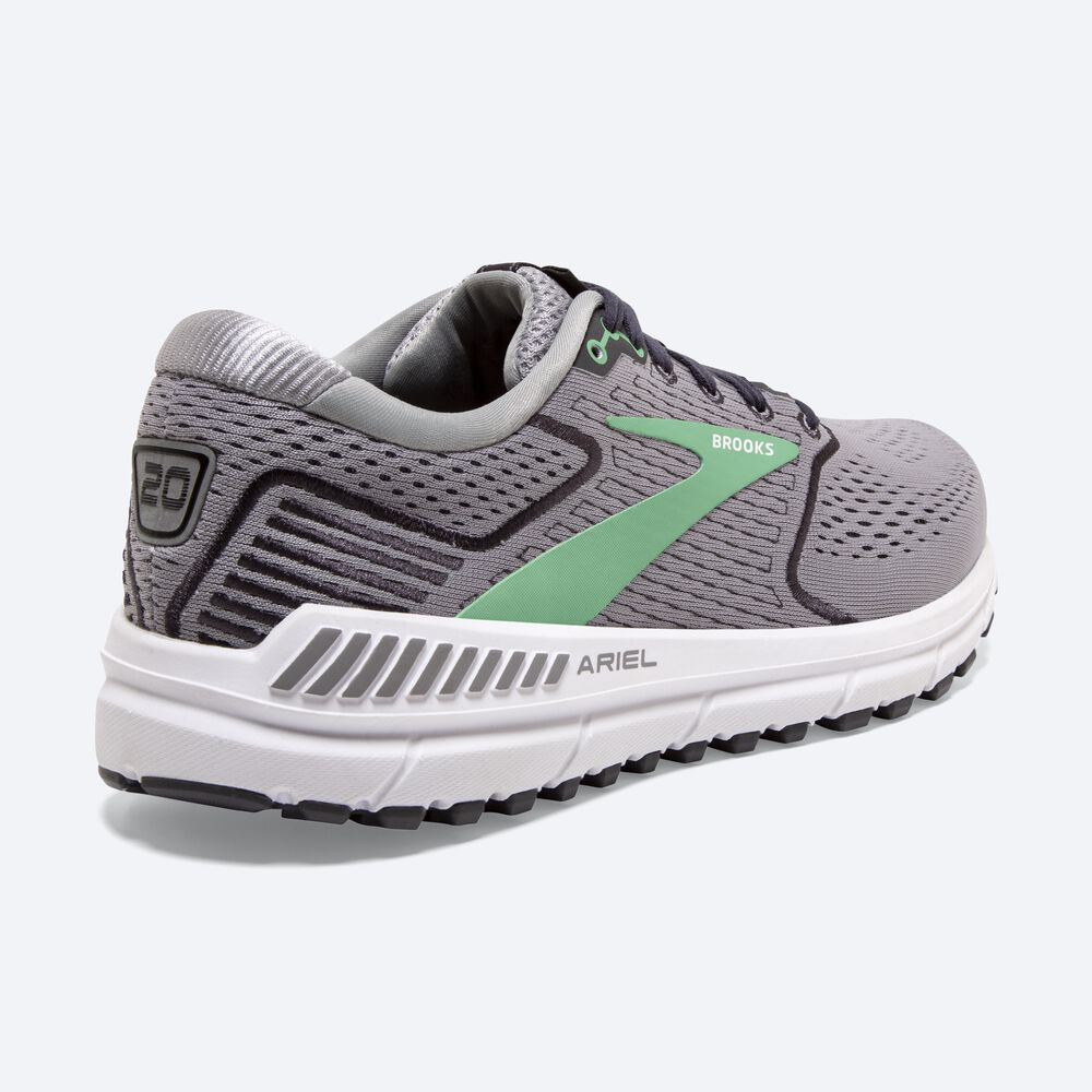 Zapatillas Running Brooks Ariel '20 Mujer Gris/Negras/Verde | CR85963