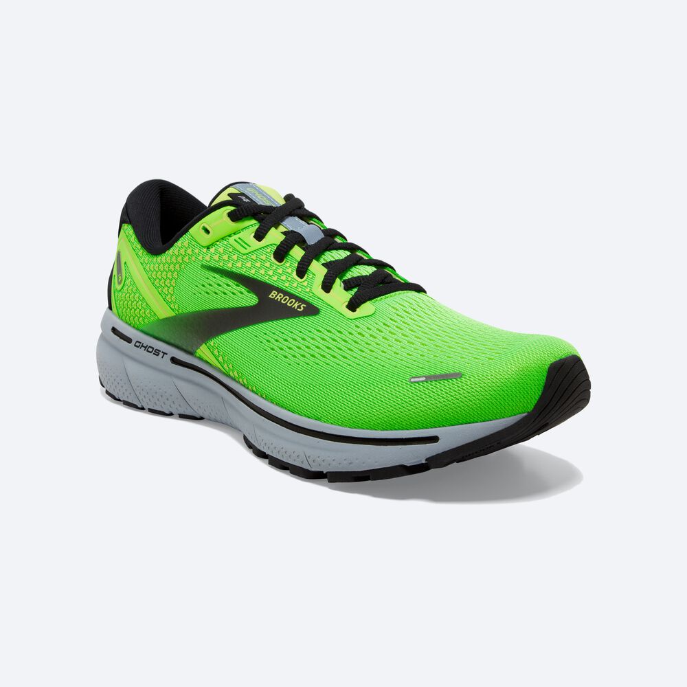 Zapatillas Running Brooks Ghost 14 Hombre Verde/Azules/Negras | CR71053