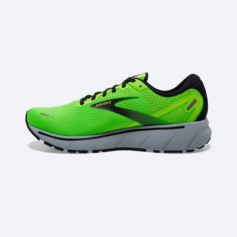 Zapatillas Running Brooks Ghost 14 Hombre Verde/Azules/Negras | CR71053