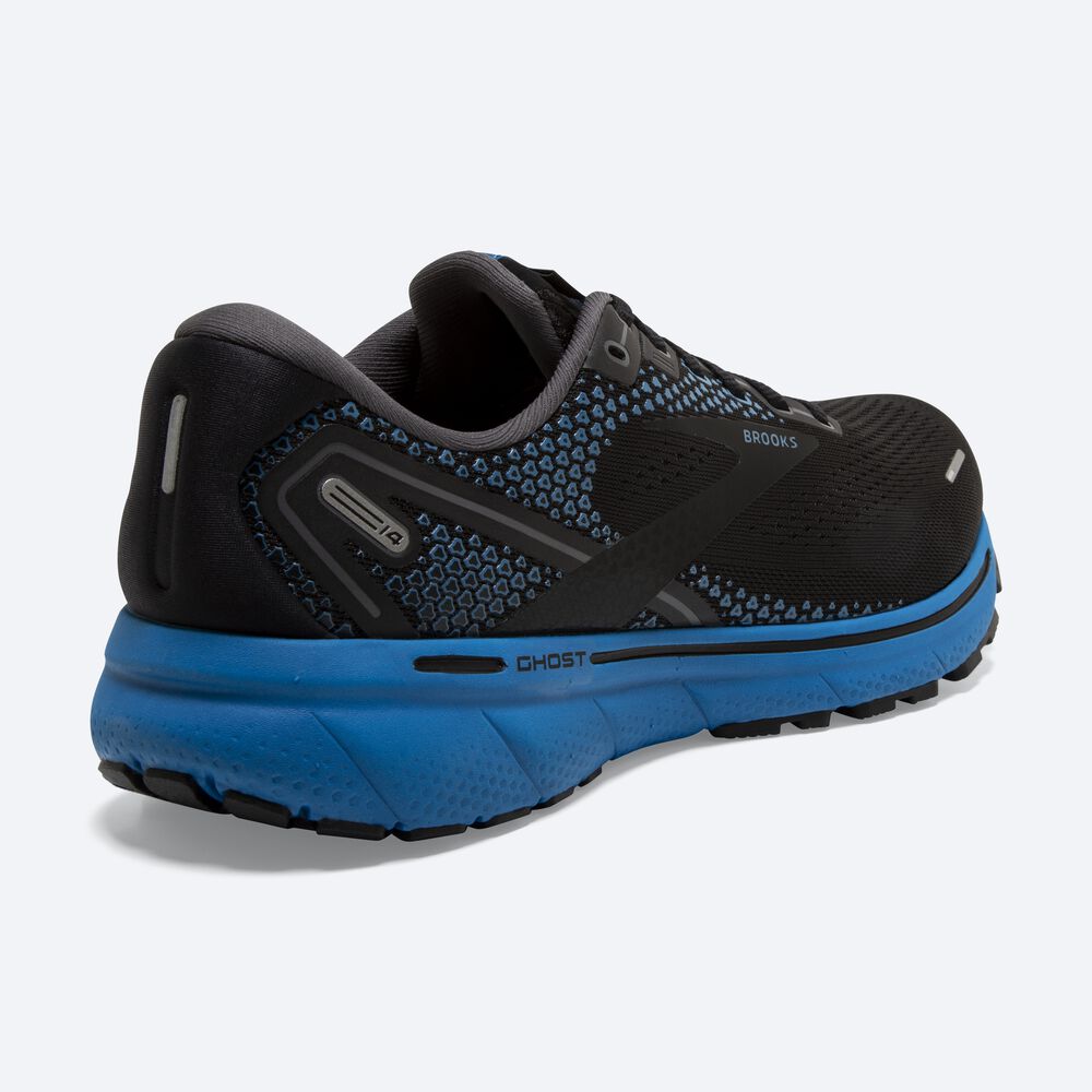 Zapatillas Running Brooks Ghost 14 Hombre Negras/Azules | CR74605