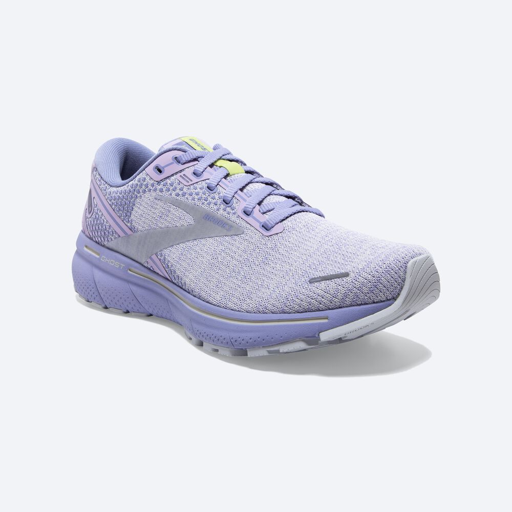 Zapatillas Running Brooks Ghost 14 Mujer Moradas/Verde Claro | CR08375