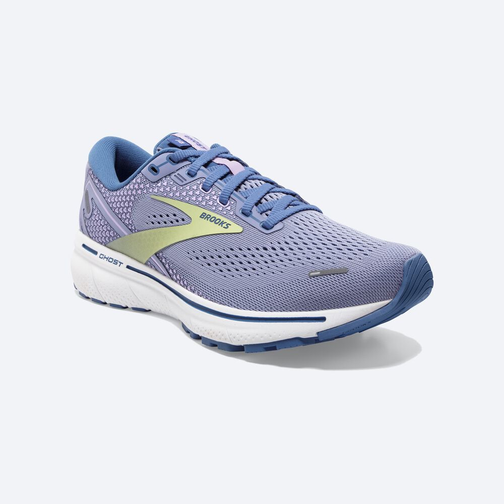 Zapatillas Running Brooks Ghost 14 Mujer Moradas/Verde Claro | CR13856