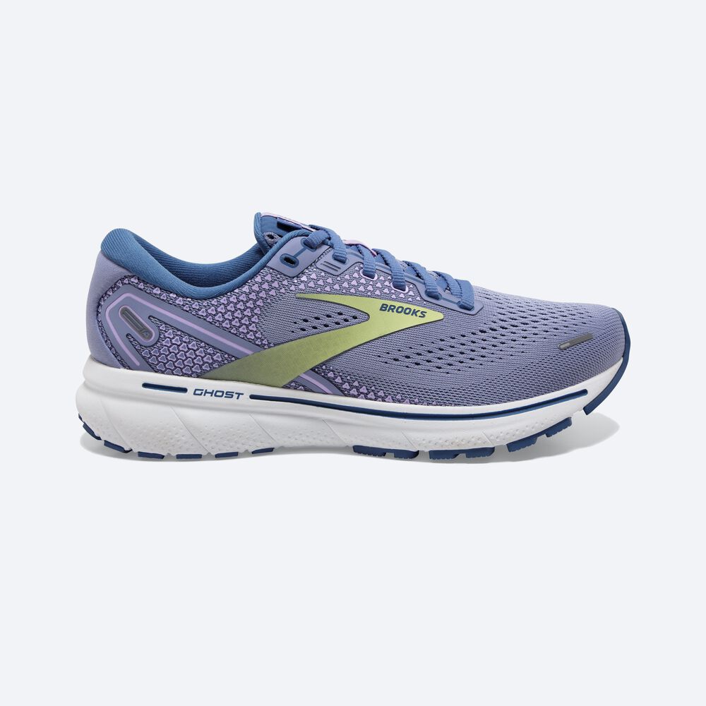 Zapatillas Running Brooks Ghost 14 Mujer Moradas/Verde Claro | CR13856