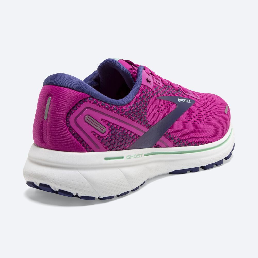 Zapatillas Running Brooks Ghost 14 Mujer Rosas/Verde/Azul Marino | CR38762