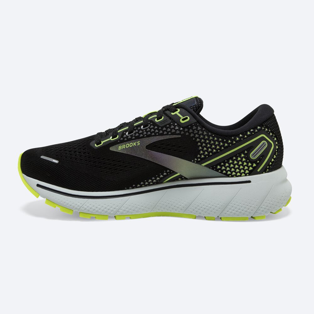 Zapatillas Running Brooks Ghost 14 Mujer Negras/Azules | CR41903